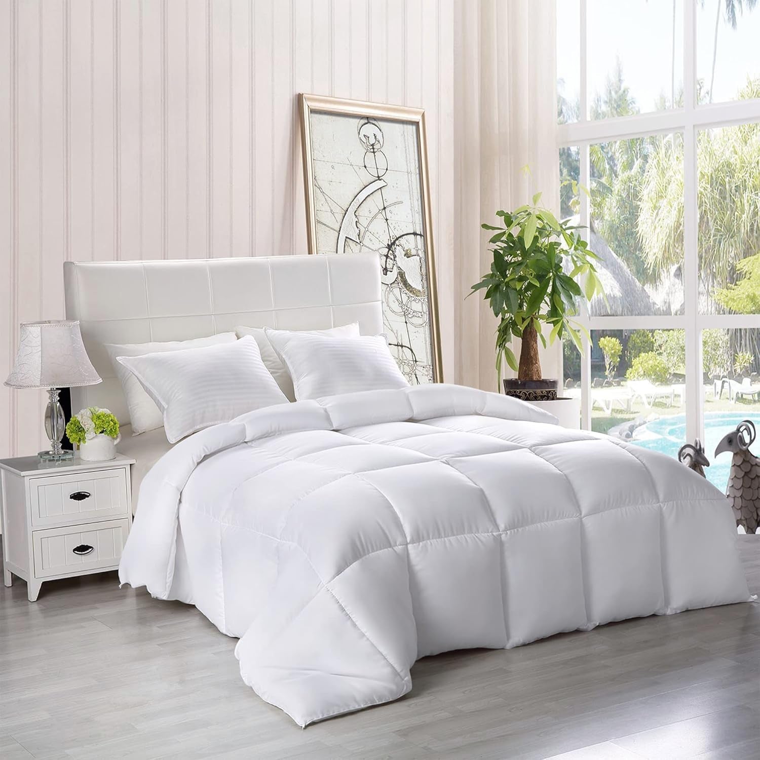 Utopia Bedding FBA_B01JPECQF8 Trapunta matrimoniale, bianco, poliestere, twin Trapunte e trapunte Naty Shop