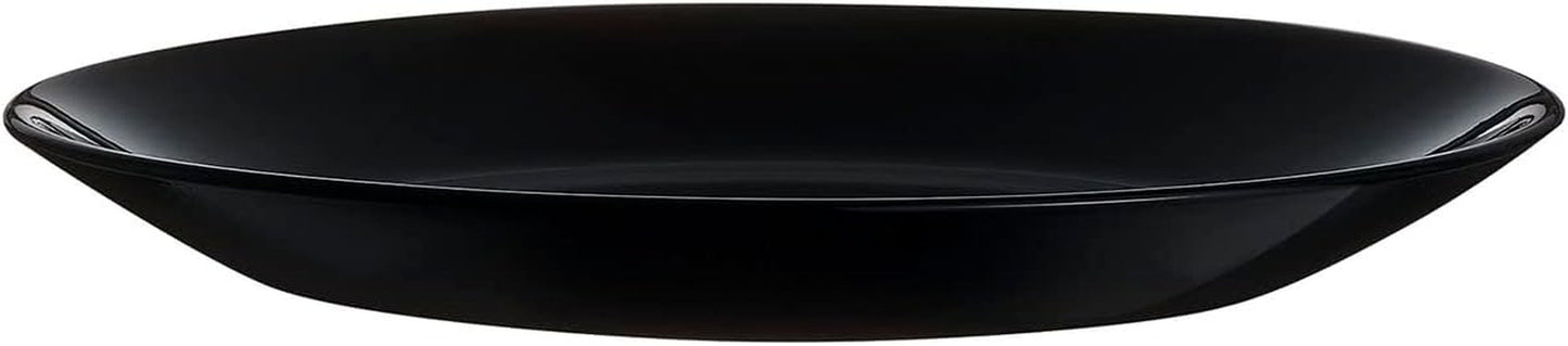 Arcopal Zelie servizio stoviglie in vetro nero, 12 pezzi, 4 posti, nero