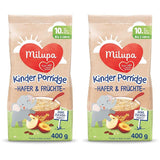Milupa Baby Porridge - Porridge di avena e frutta da 10 mesi a 3 anni Alimenti per bambini 1 x 400 g (confezione da 2)