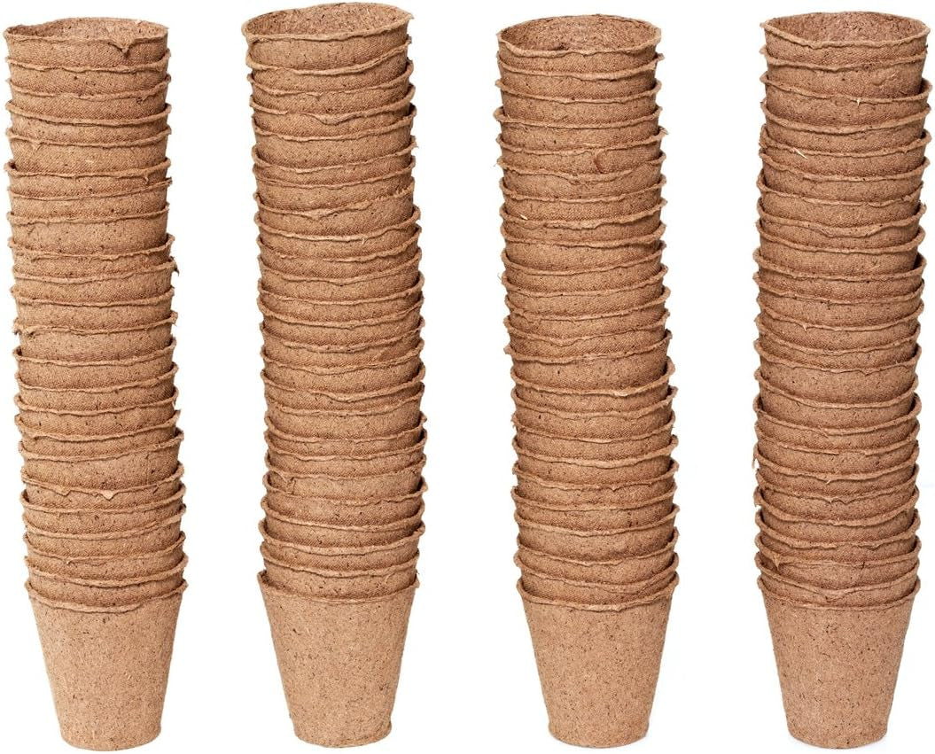 Vasi Dehner per piantine, rotondi, Ø 6 cm, 96 pezzi, marroni