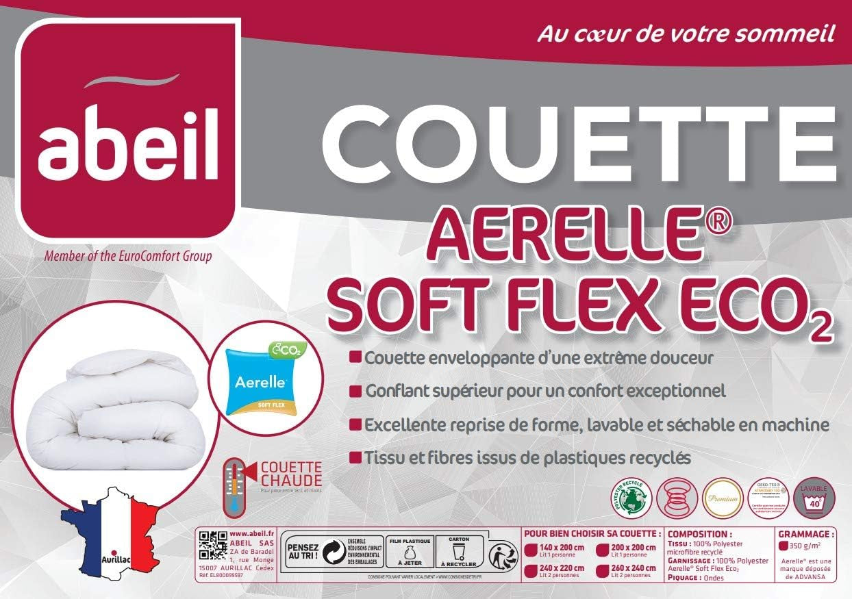 Copripiumino Abeil Premium Aerelle Soft Flex Eco2 140 X 200 Cm Piumini e Trapunte Naty Shop