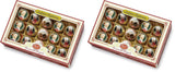 Reber Mozart palline al cioccolato fondente, confezione da 6 con marzapane e torrone, vegan - 1 x 120 g
