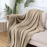 Komfortec soffice coperta, comoda coperta, coperta in pile, certificata Oeko-Tex, super morbida, 150X200 cm, 260 G/M², beige Letti e coperte Besuche den Komfortec-Store