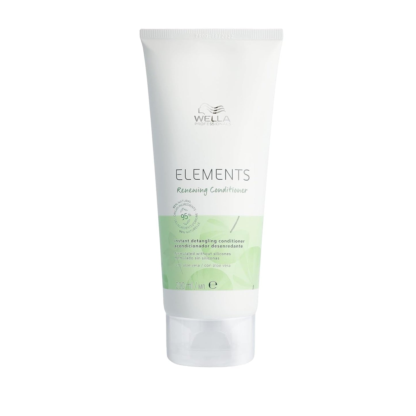 Wella Professionals Elements - cura naturale per capelli secchi e danneggiati e cuoio capelluto sensibile - balsamo senza risciacquo, maschera e spray con antiossidanti ed essenza d'oliva Naty Shop Conditioner Hair Mask 200ml