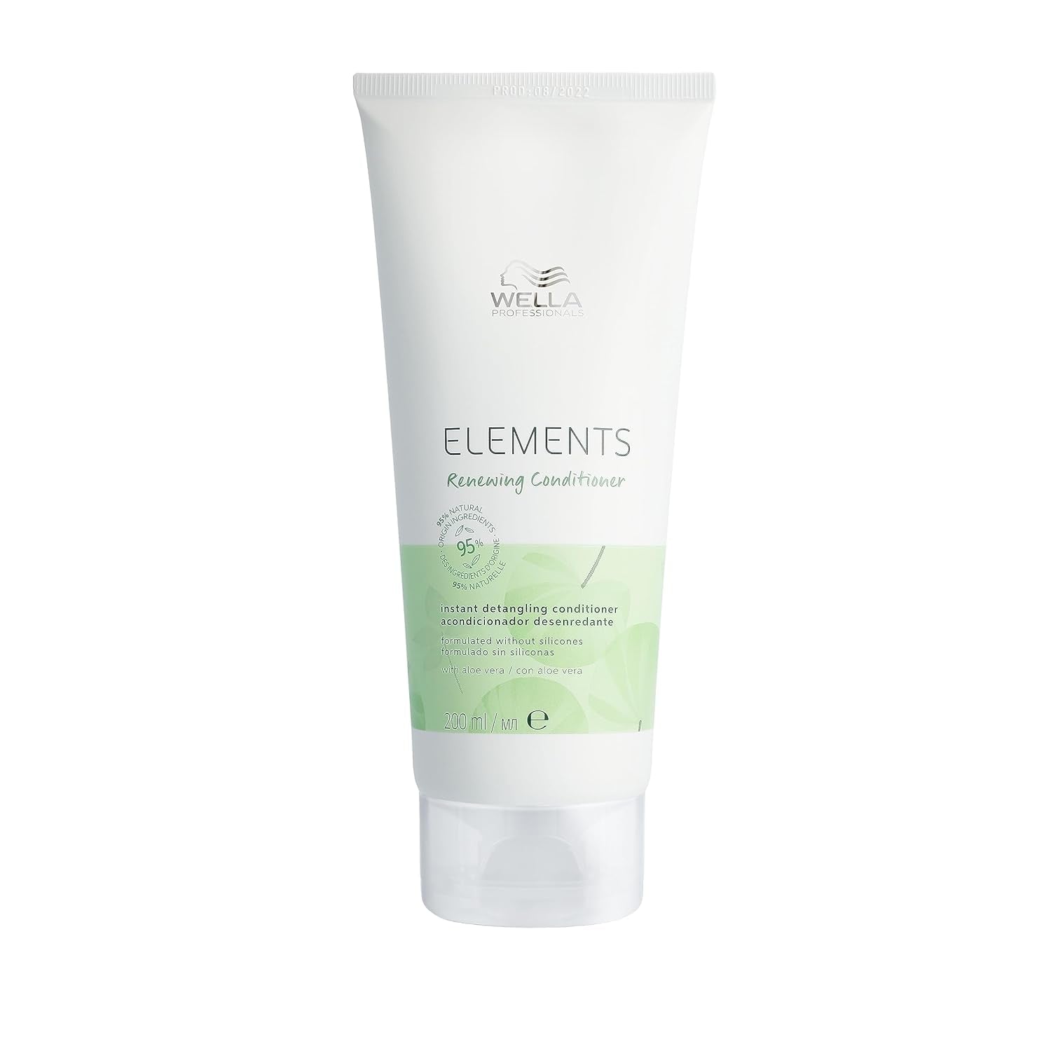 Wella Professionals Elements - cura naturale per capelli secchi e danneggiati e cuoio capelluto sensibile - balsamo senza risciacquo, maschera e spray con antiossidanti ed essenza d'oliva Naty Shop Conditioner Hair Mask 200ml