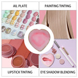 Resin Maniküre Palette 2 Stück Nägel Zubehör Maniküre Gemalt Palette Nageldesign Nail Art Maniküre Werkzeug(Liebe)