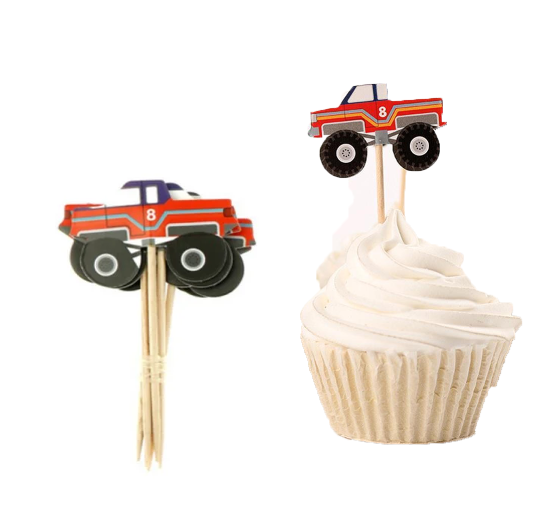 Set decorazione cupcake Van, 12 pezzi Naty Shop