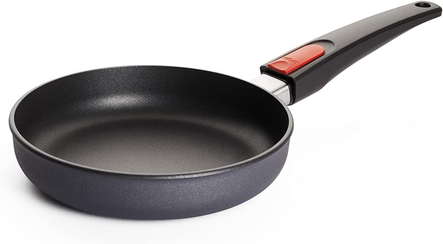Padella piana Woll Diamond Lite - Induzione -, Ø 20 Cm, Altezza 5 Cm, Con manico removibile - Adatta a tutti i tipi di piano cottura, Fusione di alluminio, Rivestimento antiaderente Naty Shop Pentole e Padelle Ø 20 Cm