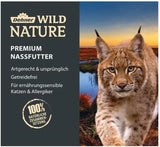 Dehner Wild Nature Katzenfutter Unterholz, Nassfutter getreidefrei / zuckerfrei, für ältere Katzen, Wildschwein, 6 dosi da 400 g, (2,4 kg)