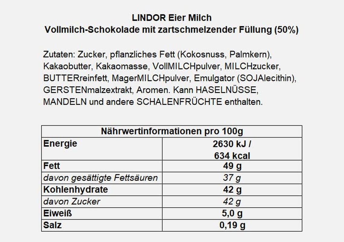 Uova LINDOR con cioccolato Lindt | 4 scatole da 450 g ciascuna | Oua LINDOR con l'abbondanza che vedi in cima, il tuo cioccolato con le labbra, l'alba, la neve e con l'alune | Cioccolato pasquale | Regalo di cioccolato | Uova di Pasqua | Uova di cioccolato