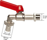 Valvola a sfera Gardena: valvola per interni ed esterni, filettatura da 26,5 mm (G 3/4 pollici), per tubi da 1/2 pollici (13 mm) (7332-20)