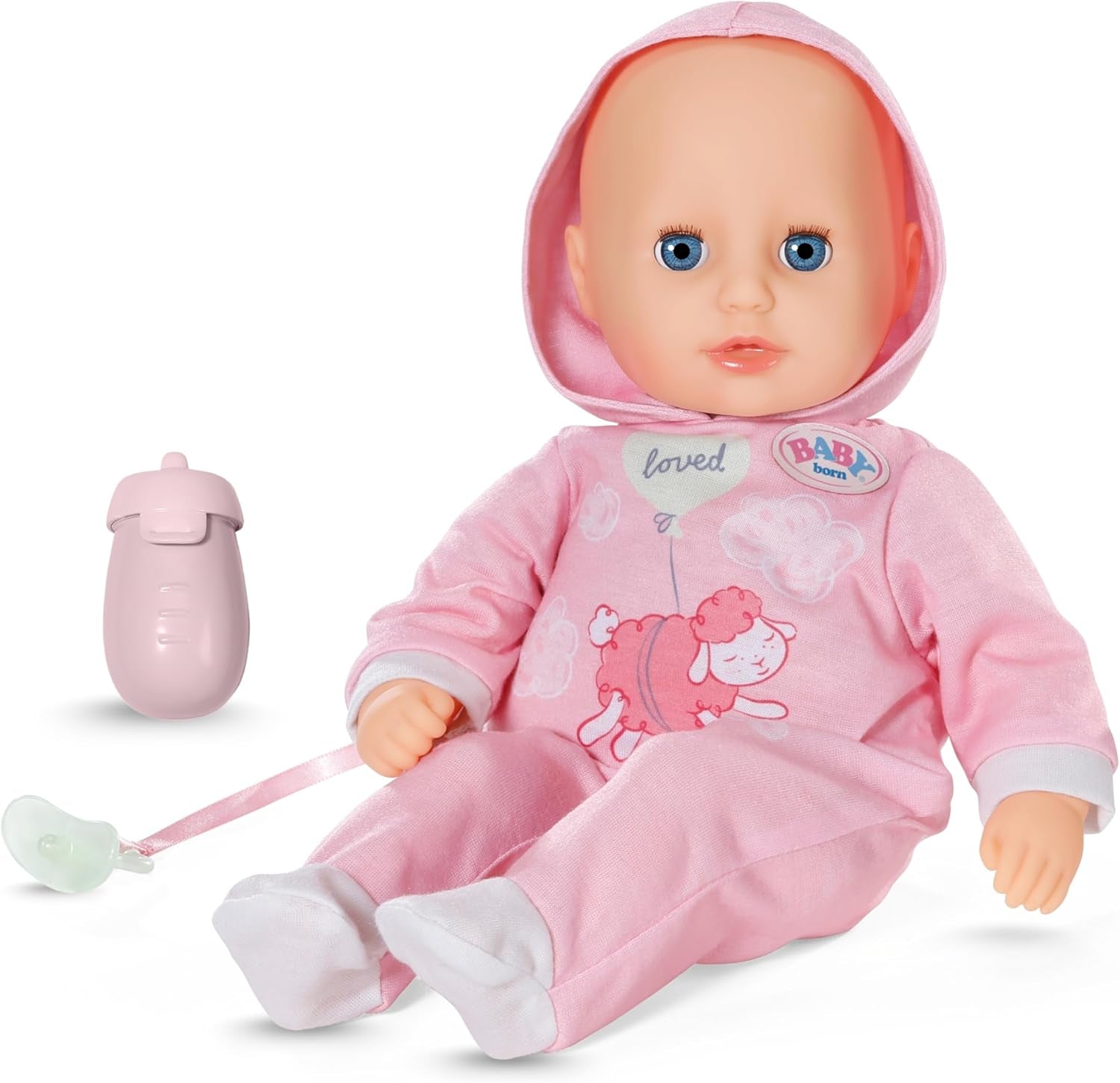 BABY Born Hannah Gioca con me - Bambolina con 5 funzioni - Corpo in materiale morbido compresi accessori - Bambola da 36 cm - Funziona a batteria - Adatto a bambini da 1 anno