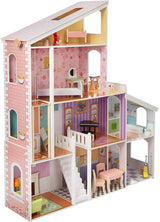 Casa delle bambole in legno a 4 livelli Amazon Basics e accessori per mobili per bambole da 12 pollici Case delle bambole del Naty Shop