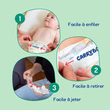 - Pannolini taglia 4+ 9-20 kg – Ökologische Babywaidern – natürliche Babypflege, ipoallergen, ohne Parfüm und auslaufsicher – hermestellung in Frankreich – 126 pannolini usa e getta – 1 mese
