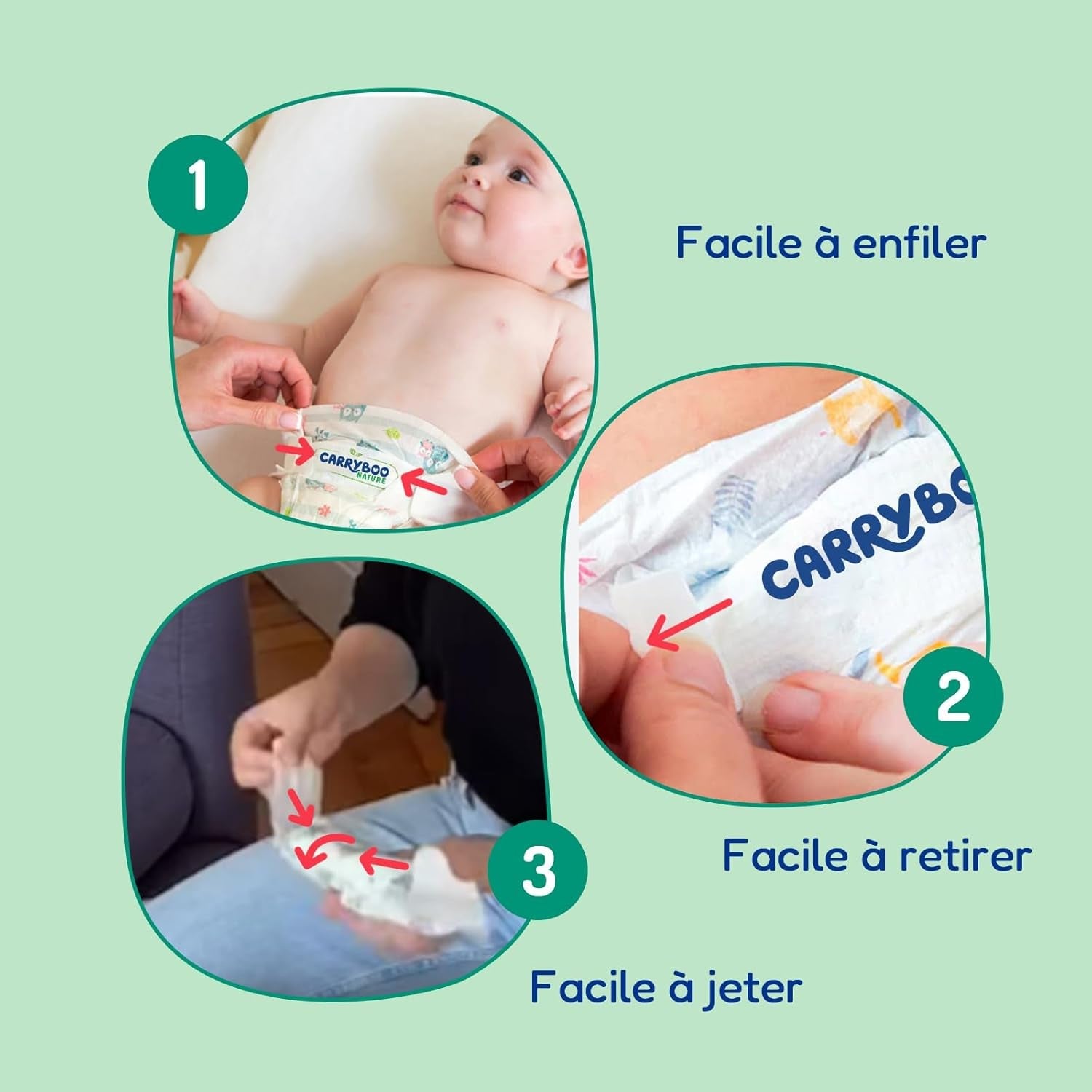 - Pannolini taglia 4+ 9-20 kg – Ökologische Babywaidern – natürliche Babypflege, ipoallergen, ohne Parfüm und auslaufsicher – hermestellung in Frankreich – 126 pannolini usa e getta – 1 mese