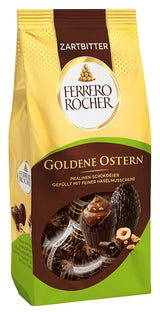 Uova di cioccolato pralinate 90g – Cioccolato fondente con pezzetti di nocciola e finissima crema al cacao con nocciole – Uova di Pasqua per nidi di Pasqua – Regalo di Pasqua – Cioccolato pasquale, Dolci pasquali