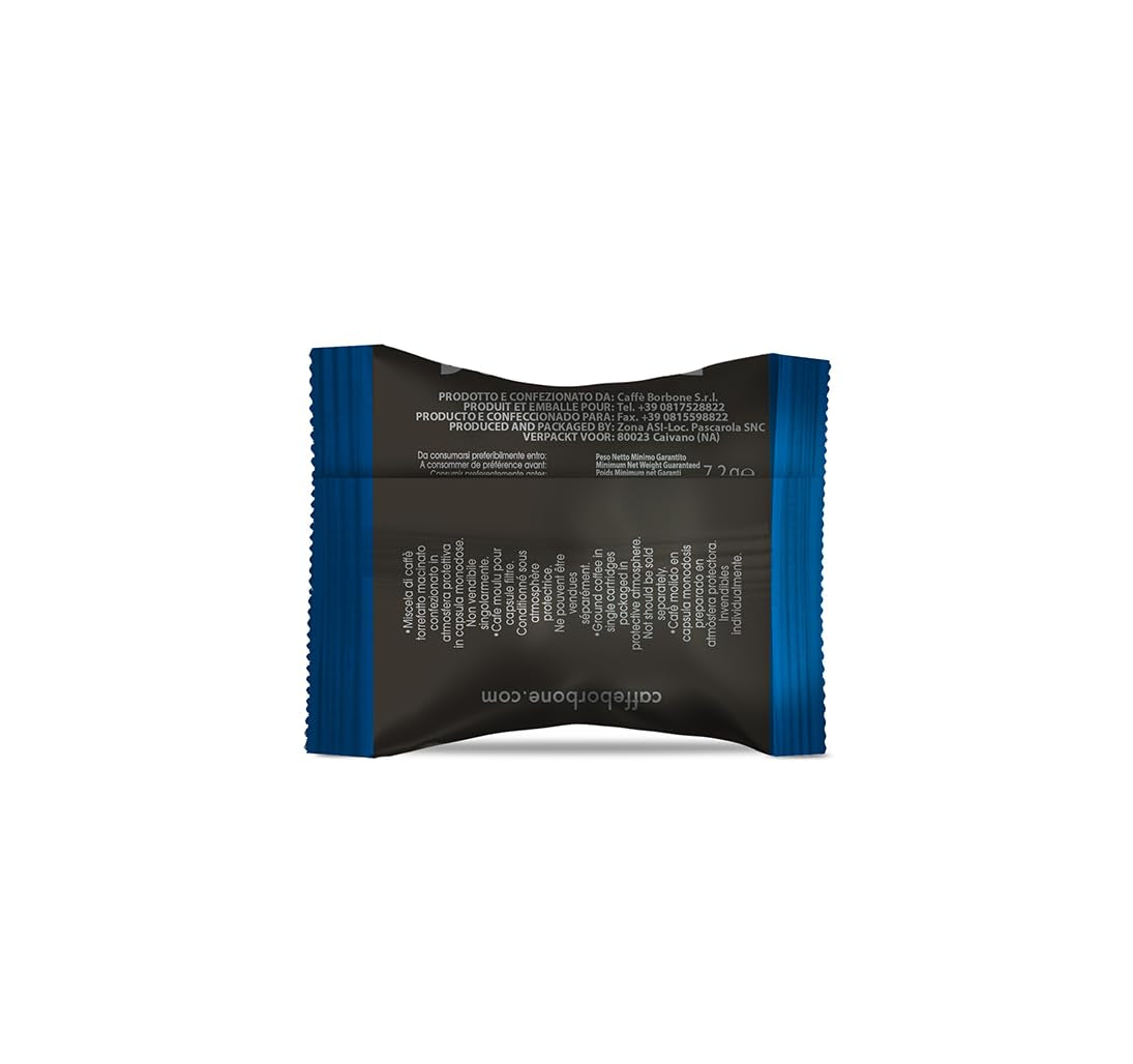 Caffè Borbone Blue Kaffeemischung - 100 Kapseln - Compatibile con Kaffeemaschinen der Marke Lavazza®* Espresso Point®*