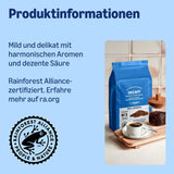 di Amazon Kaffeebohnen, entkoffeiniert, leggero Röstung, 2 kg (2 Packungen mit 1 kg), Rainforest Alliance zertifiziert