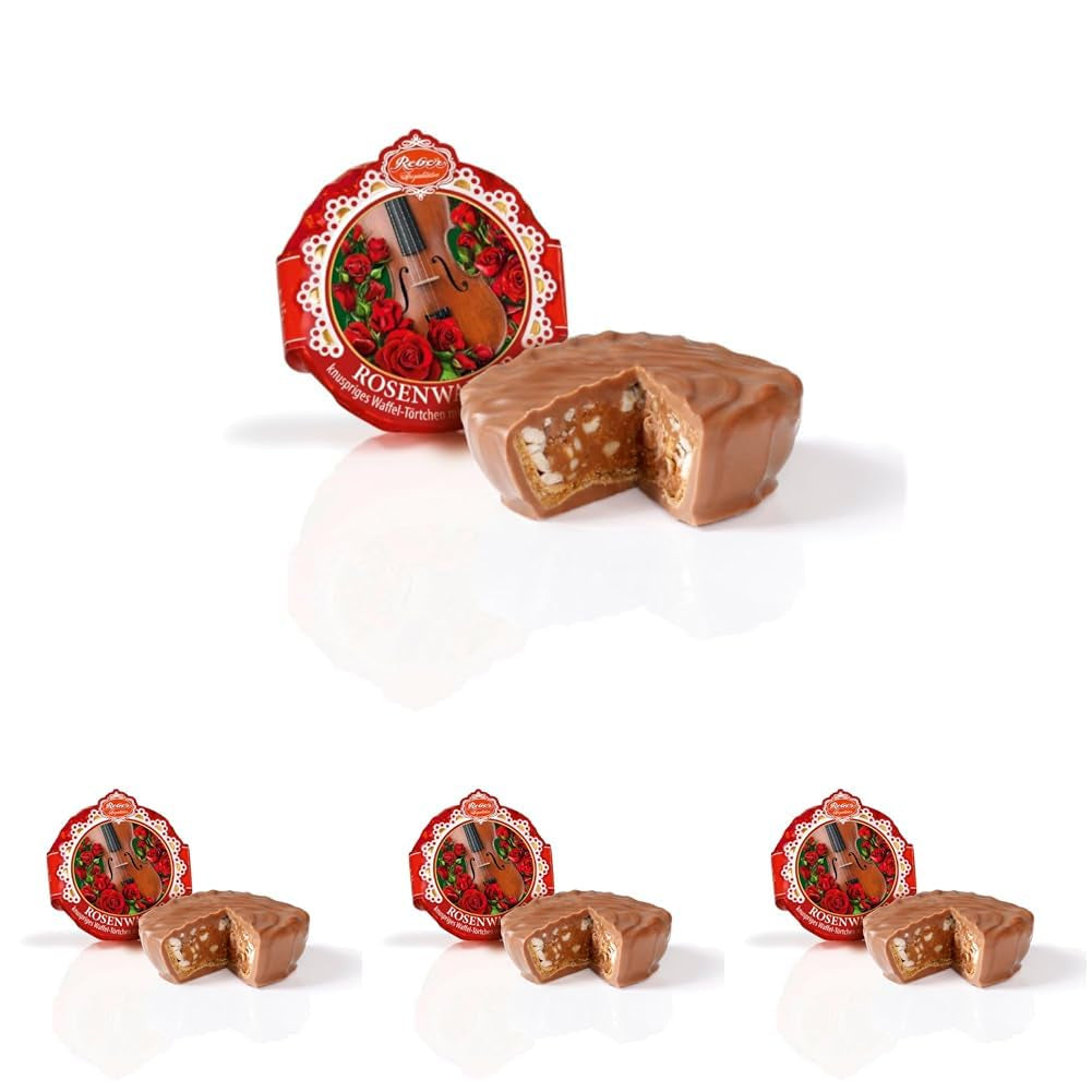 Reber Bites Torta Cioccolato e Tartufo, tartufi al brandy su cremoso torrone, ricoperto di delicato cioccolato al latte alpino, 40g (1 pezzo)