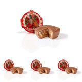 Reber Bites Torta Cioccolato e Tartufo, tartufi al brandy su cremoso torrone, ricoperto di delicato cioccolato al latte alpino, 40g (1 pezzo)