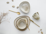 CreaTable, 23769, Serie CLOUDY, Sabbia, Set di stoviglie da 10 pezzi, Servizio combinato in porcellana, Lavabile in lavastoviglie e adatto al microonde, Produzione di qualità