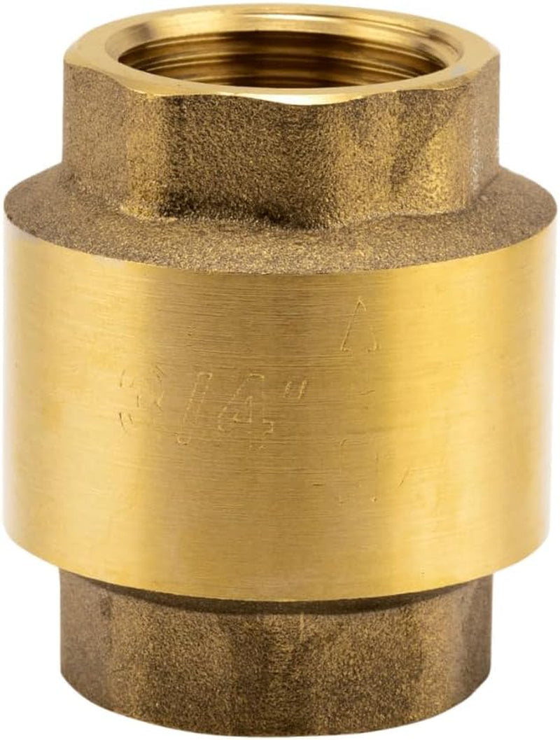 Valvola intermedia Gardena in ottone: valvola unidirezionale in ottone massiccio, filettatura 42 mm (G 1 1/4 pollici) per il collegamento alle pompe (7232-20)
