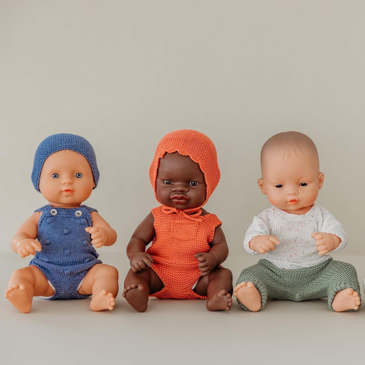 Miniland Baby Doll, bambino africano, 32 cm, anatomicamente corretto