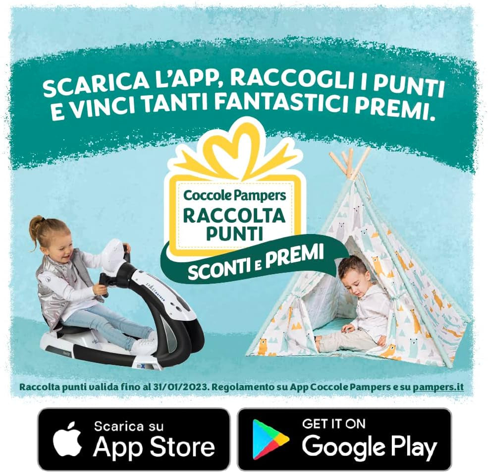 Pannolini Pampers Sun and Moon Midi, taglia 3 (4-9 kg), 120 pannolini