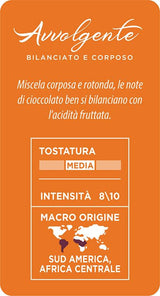 Caffè Mauro Torrefazione Kaffeekapseln Espresso Avvolgente, Intensität 8/10-144 Kapseln compatibile con Kaffeemaschinen der Marke Lavazza* A Modo Mio*, 144 Stück, Hergestellt in Italien