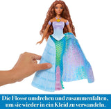 Mattel Disney Princess Ariel Doll, Ispirata al Film La Sirenetta, Trasformazione: Giocattolo Sirena-Uomo, Giostrina, Regali Disney, Giocattoli di 3 anni, Bambole HLX13 Naty Shop