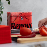Tovaglioli di carta Renova, etichetta rossa rossa - 70 tovaglioli