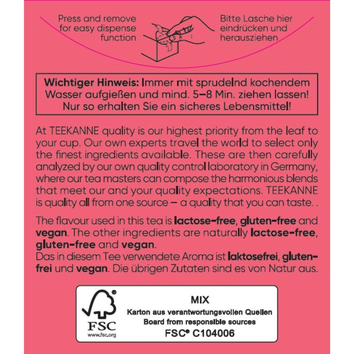 Teekanne Premium Fruit Selection, confezione da 5 (5 x 20 bustine di tè), 5 x 60 g