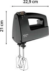 Krups 3Mix 7000 Sbattitore manuale 60 Jahre Special Edition, 500 Watt, Knet- Und Rührhaken Aus Edelstahl, Langes Netzkabel, Zubehörtasche, F6085811, Schwarz/Kupfer Kitchen Naty Shop