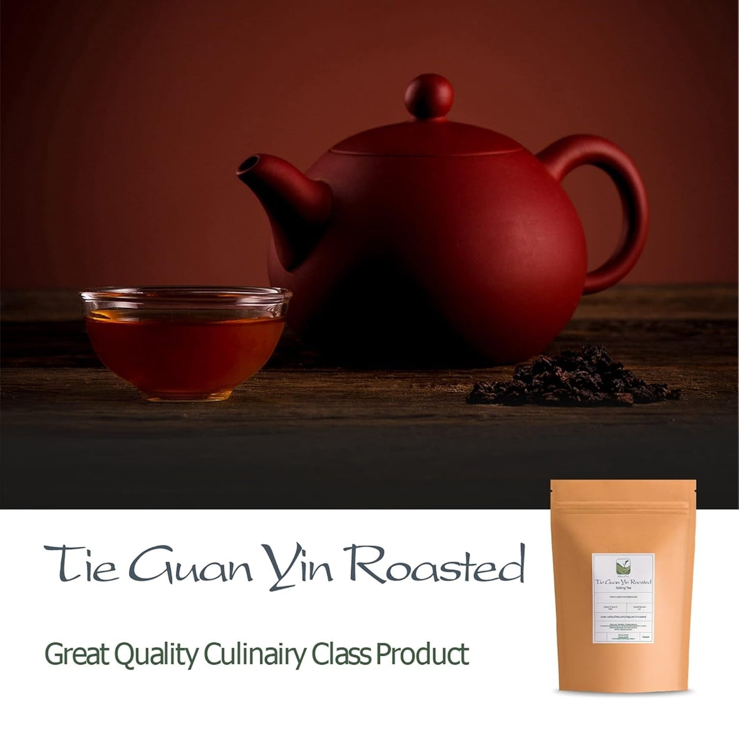 Tè Oolong Tie Guan Yin - Tè blu tostato Ti Kuan Yin China - Tè cinese Wu Long Tieguanyin - Tè blu Tè Olongh Tè Olongo