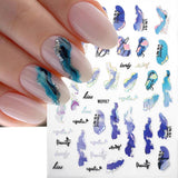 Adesivi per unghie in marmo 6 colori adesivi autoadesivi argento bronzer adesivi per unghie in marmo sbocciato Adesivi per unghie in marmo 3D accessori di design adesivi per nail art set di adesivi per unghie lamina per unghie
