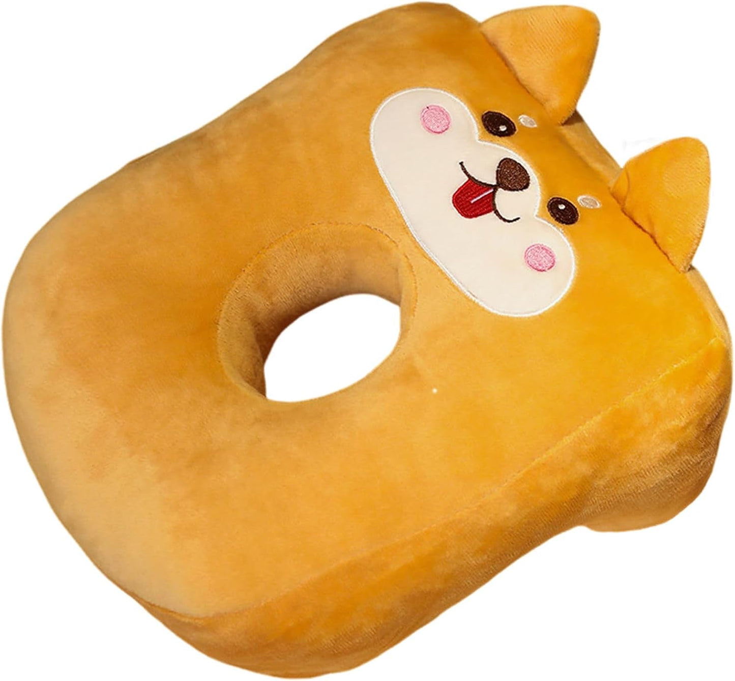 Cuscino per dormire da ufficio in cotone memory, carino per le orecchie, morbido cuscino per dormire, per dormire sul lato, per donne, ragazze, bambini (gattino grigio) Cuscini ortopedici cervicali Naty Shop Puppy Orange