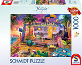 Schmidt Spiele 58573 Jeff Haynie, Mit Dem Wohnwagen Am Meer, puzzle 1000 pezzi Puzzle Naty Shop Titolo predefinito