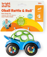 Bright Starts Oball Sonaglio Macchinina Giocattolo per attività motoria per neonati e bambini piccoli a partire da 3 mesi 1 pezzo Colore casuale Blu o Rosso Giocattoli per bambini Naty Shop