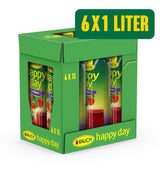 Rauch Happy Day Fragola | Sapore intenso di fragola | Raffinato con mele e limone | 6X 1 litro, Tetra Prisma Bevande analcoliche Naty Shop