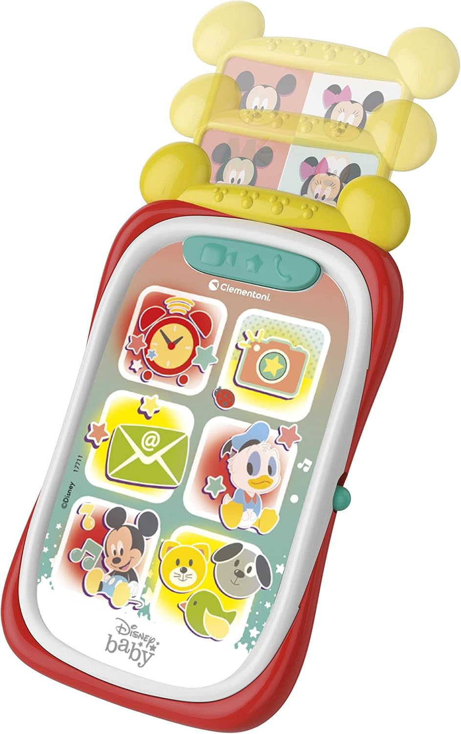 Clementoni 17711 Disney Baby Baby Topolino Smartphone, Cellulare per Bambini con Effetti Luminosi e Sonori, Giocattolo Interattivo per Bambini 9-36 Mesi, M, Multicolore Bebe Toys Naty Shop