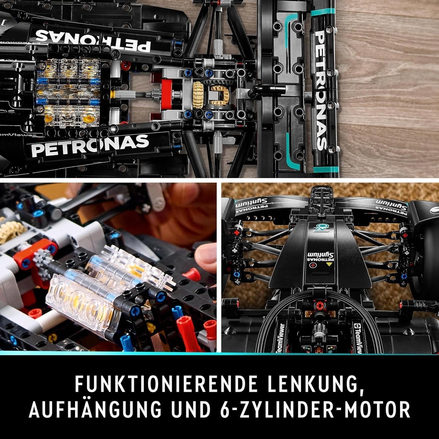 LEGO Technic Mercedes-Amg F1 W14 E Performance Set per adulti, modello in scala di auto da corsa, oggetti da collezione per la casa o l'ufficio, regali di Formula 1 per uomini e donne 42171 Set di costruzione Besuche den LEGO-Store