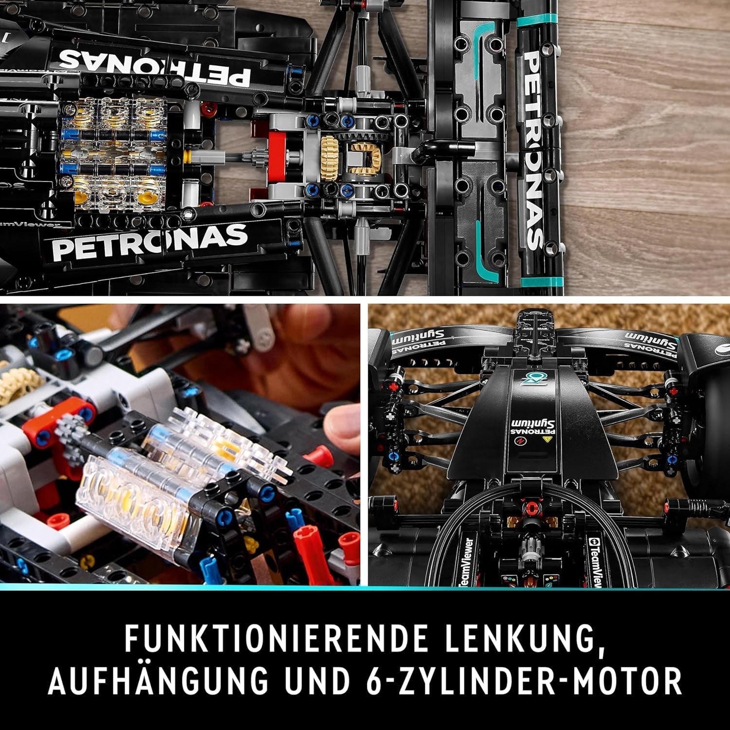 LEGO Technic Mercedes-Amg F1 W14 E Performance Set per adulti, modello in scala di auto da corsa, oggetti da collezione per la casa o l'ufficio, regali di Formula 1 per uomini e donne 42171 Set di costruzione Besuche den LEGO-Store