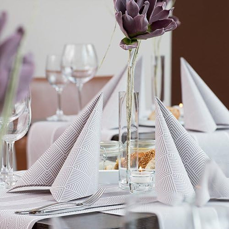 Papstar, 50 tovaglioli "ROYAL Collection" piega 1/4 40 Cm X 40 Cm champagne "Elegance", #86497