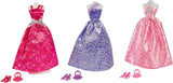 Simba 105723369 - Steffi Love Glamour / Set vestiti per bambole / 3 articoli assortiti / È incluso un solo articolo / Abito da ballo per tutte le bambole da 29 cm / Bambola non inclusa