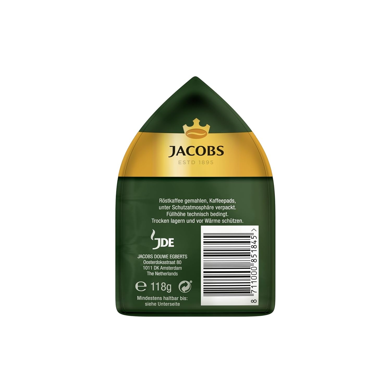 Jacobs Pads Crema Mild, Pads compatibili Senseo, 5 x 18 Getränke, 90 Kaffeepads