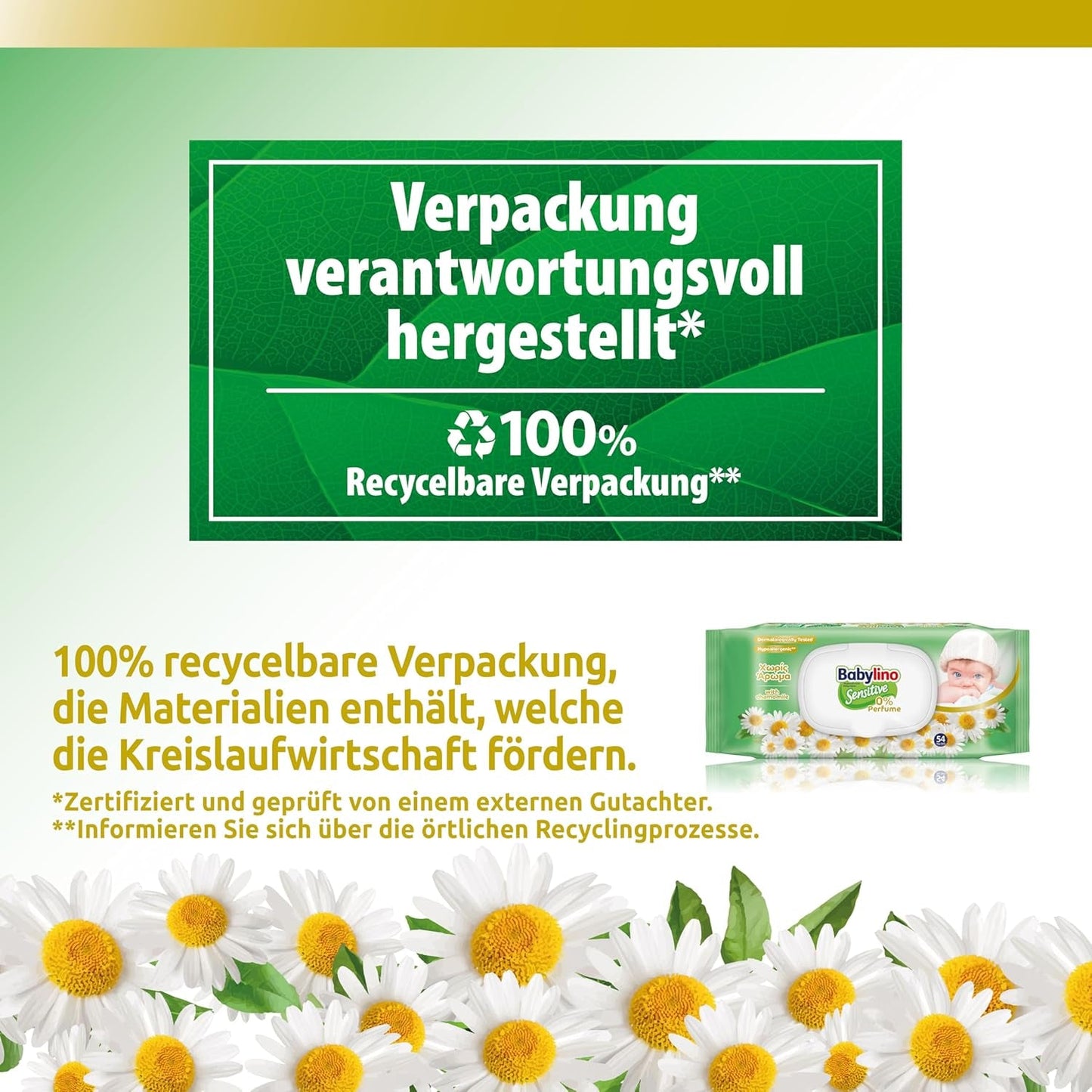 Salviette per neonati sensibili, 0% di profumo, 98% di formula naturale che ripristina l'equilibrio del pH della pelle, Sigillo di freschezza, 54 salviette