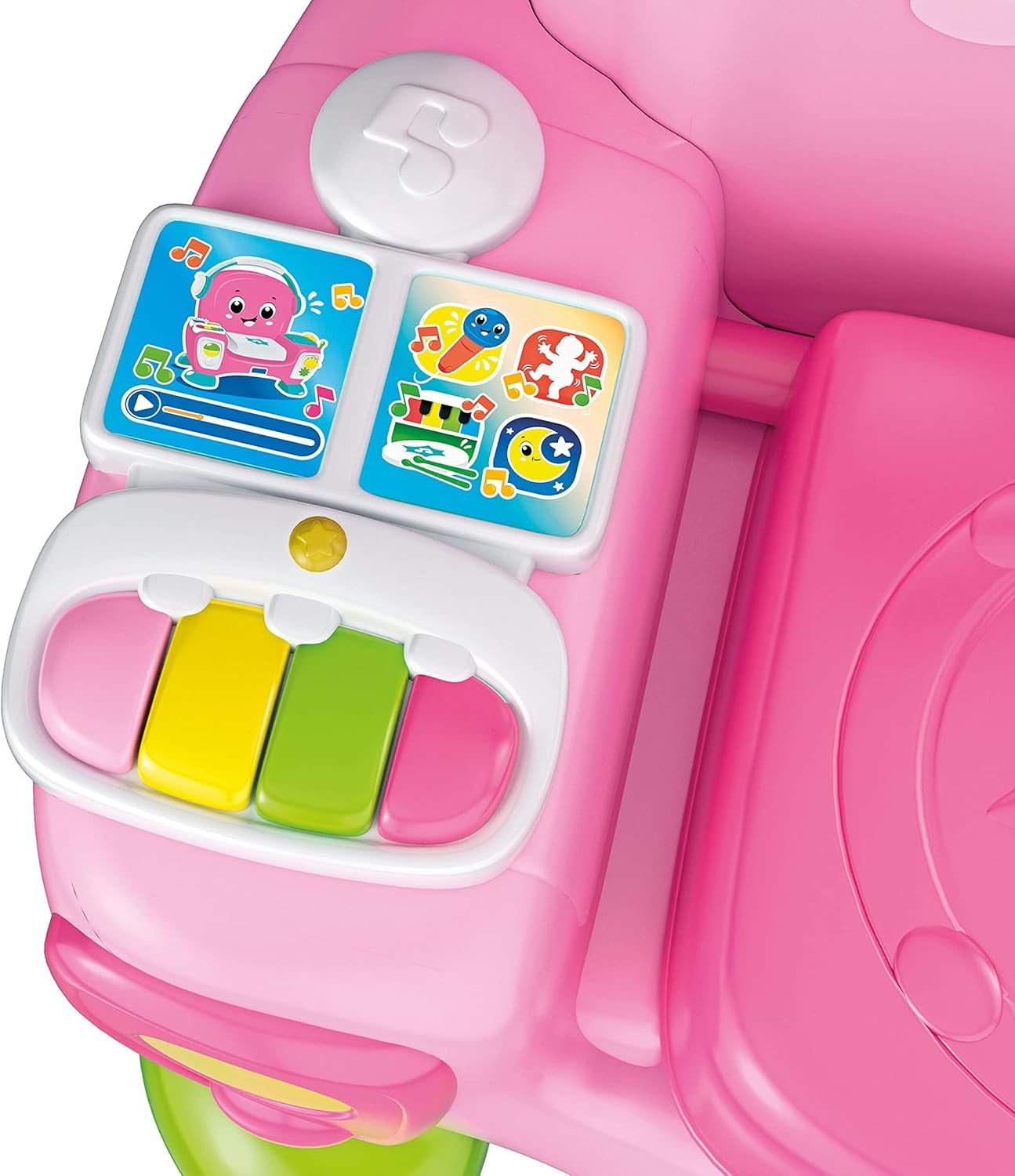 Clementoni 17755 Poltrona canto con suono e danza rosa - poltrona interattiva e multifunzionale per bambini in italiano, giocattolo 1 anno - Made in Italy, multicolore Giocattoli Bebe Naty Shop