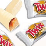 Barrette di cioccolato bianco Twix | Caramello, Biscotti, Cioccolato Bianco | Confezione multipla di cioccolato | 5 barrette (5 x 46 g) (confezione da 5)