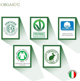 Salviette intime Organyc Moist, realizzate in cotone organico certificato al 100% - 4 confezioni da 20 salviette (80 salviette in totale)