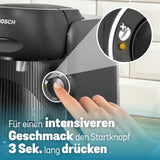 Macchina per caffè espresso a capsule Bosch Tassimo finesse TAS162E, 70 bevande, caffè più intenso premendo un pulsante, spegnimento automatico, sostenibile, dosaggio perfetto, 1400 W, nero/nero